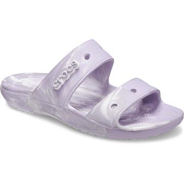 Crocs Classic Marbled Szandál Női Lila | HU 0551TCEV